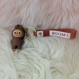 Labubu Brown Keychain with Strap